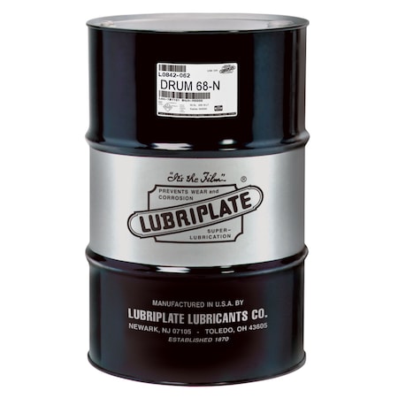 Lubriplate Refrig. Comp. Oil 68-N, Drum, Iso-68 Refrigeration Compressor Fluid L0842-062